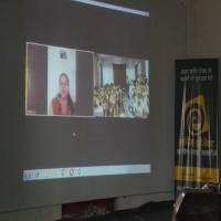 Volunteer online teaching with Gaon Connection